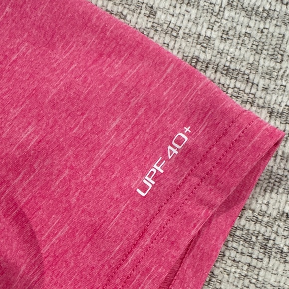 NIKE SWIM DRI-FIT HYDROGUARD HEATHERED PINK SHIRT - Picture 3 of 4